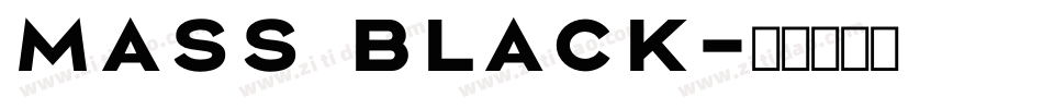 Mass Black字体转换